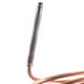 A copper thermocouple with a small metal rod.