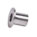 A close-up of a stainless steel Star idler bushing.