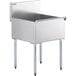 Steelton 24" 16-Gauge Stainless Steel One Compartment Commercial Utility Sink - 24" x 24" x 14" Bowl Main Thumbnail 3