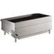 A large stainless steel Cooking Performance Group gas countertop charbroiler with a lava briquette grill top.