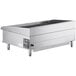 A large stainless steel Cooking Performance Group gas countertop charbroiler.