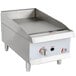 Cooking Performance Group GM-CPG-15-NL 15 inch Gas Countertop Griddle with Manual Controls - 30,000 BTU