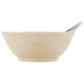 A white melamine bowl with a handle.