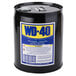 A black barrel of WD-40 Heavy Duty Lubricant with a yellow label.