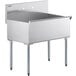 Steelton 36" 16-Gauge Stainless Steel One Compartment Commercial Utility Sink - 36" x 21" x 14" Bowl Main Thumbnail 3