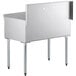 Steelton 36" 16-Gauge Stainless Steel One Compartment Commercial Utility Sink - 36" x 21" x 14" Bowl Main Thumbnail 4