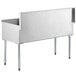 Steelton 54" 16-Gauge Stainless Steel Three Compartment Commercial Utility Sink - 18" x 21" x 14" Bowls Main Thumbnail 3