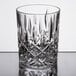 A close up of a Nachtmann Noblesse crystal tumbler.