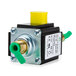 A close up of a Nemco Micro Pump with a yellow and green valve.