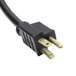 A black electrical cord with gold tips for a Nemco hot dog equipment.