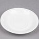 6" Bright White Porcelain Saucer - 36/Case Main Thumbnail 3