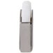 A white metal Avantco large door roller with a white button.