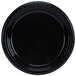 Creative Converting 28134021B 9" Black Velvet Plastic Plate - 600/Case Main Thumbnail 2