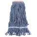 Continental HuskeeClassic A11211 Blue Small Cotton Blend Looped End Wet Mop Head with 1 1/4" Headband Main Thumbnail 2