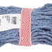 Continental HuskeeClassic A11211 Blue Small Cotton Blend Looped End Wet Mop Head with 1 1/4" Headband Main Thumbnail 5