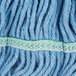 Continental HuskeePro A02602 Blue Medium Blend Looped End Wet Mop Head with 5" Headband Main Thumbnail 6