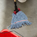 Continental HuskeePro A02601 Blue Small Blend Looped End Wet Mop Head with 5" Headband Main Thumbnail 1