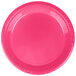 Creative Converting 28177021 9" Hot Magenta Pink Plastic Plate - 240/Case Main Thumbnail 2