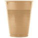 Creative Converting 28103081 16 oz. Glittering Gold Solid Plastic Cup - 240/Case Main Thumbnail 2