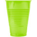 Creative Converting 28312371 12 oz. Fresh Lime Green Plastic Cup - 240/Case Main Thumbnail 2