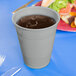 Creative Converting 28106081 16 oz. Shimmering Silver Plastic Cup - 240/Case Main Thumbnail 1