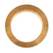 A gold circle with a white background.