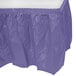 Creative Converting 10039 14' x 29" Purple Disposable Plastic Table Skirt Main Thumbnail 2