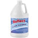 A white Noble Chemical jug with a blue label for Reflect glass cleaner.