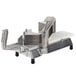 A Nemco 55600-7 Tomato Slicer with a metal piece of food.