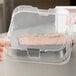 Solut 04818 8" x 8" Clear Cake Pan Dome Lid - 250/Case Main Thumbnail 1