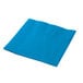 A blue Hoffmaster paper napkin.