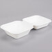 Bare by Solo HC6SC-2050 Eco-Forward 6" x 6" x 3" Sugarcane / Bagasse Take-Out Container - 400/Case Main Thumbnail 3