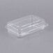 Dart C32UT1 StayLock 9 3/8" x 6 3/4" x 2 5/8" Clear Hinged Plastic Medium Dome Oblong Container - 250/Case Main Thumbnail 2