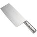A Town stainless steel cleaver with a silver handle.