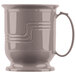 A gray Cambro insulated mug with a handle.