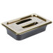 Cambro 40HPCH150 H-Pan™ 1/4 Size Amber High Heat Handled Flat Lid Main Thumbnail 7