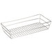An American Metalcraft stainless steel wire basket with a rectangular grid bottom.