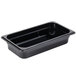 Cambro 32HP110 H-Pan™ 1/3 Size Black High Heat Plastic Food Pan - 2 1/2" Deep Main Thumbnail 3
