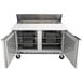 Beverage-Air SPE48HC-12C Elite Series 48" 2 Door Cutting Top Refrigerated Sandwich Prep Table with 17" Deep Cutting Board Main Thumbnail 4
