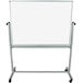 Luxor MB4836WW 48" x 36" Double-Sided Whiteboard with Aluminum Frame and Stand Main Thumbnail 1