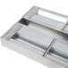 A stainless steel APW Wyott double food warmer on a counter.