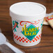 Solo KHSB12A-86926 Hearty Soup Print 12 oz. Double-Wall Poly Paper Soup / Hot Food Cup with Vented Paper Lid - 250/Case Main Thumbnail 1
