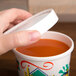 Solo KHSB12A-86926 Hearty Soup Print 12 oz. Double-Wall Poly Paper Soup / Hot Food Cup with Vented Paper Lid - 250/Case Main Thumbnail 3