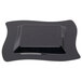 Fineline Wavetrends 108-BK 8" Black Plastic Square Plate - 120/Case Main Thumbnail 3