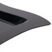 Fineline Wavetrends 108-BK 8" Black Plastic Square Plate - 120/Case Main Thumbnail 4