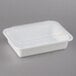 Pactiv Newspring NC888 38 oz. White 6" x 8 1/2" x 2" VERSAtainer Rectangular Microwavable Container with Lid - 150/Case Main Thumbnail 2