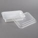 Pactiv Newspring NC888 38 oz. White 6" x 8 1/2" x 2" VERSAtainer Rectangular Microwavable Container with Lid - 150/Case Main Thumbnail 3