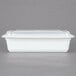 Pactiv Newspring NC888 38 oz. White 6" x 8 1/2" x 2" VERSAtainer Rectangular Microwavable Container with Lid - 150/Case Main Thumbnail 4