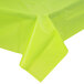 Creative Converting 723123B 54" x 108" Fresh Lime Green Disposable Plastic Table Cover - 24/Case Main Thumbnail 2
