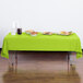 Creative Converting 723123B 54" x 108" Fresh Lime Green Disposable Plastic Table Cover - 24/Case Main Thumbnail 1